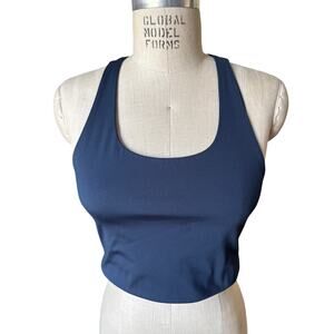 Girlfriend Collective Paloma Compression Bra in Navy Blue Size XL